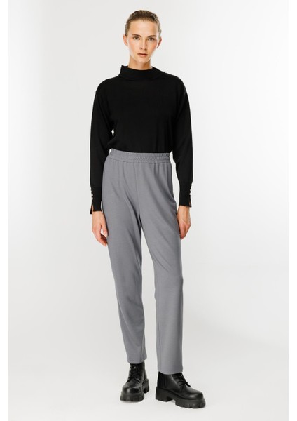 Beli Lastikli Modal Eşofman Altı-Gri indirimleri