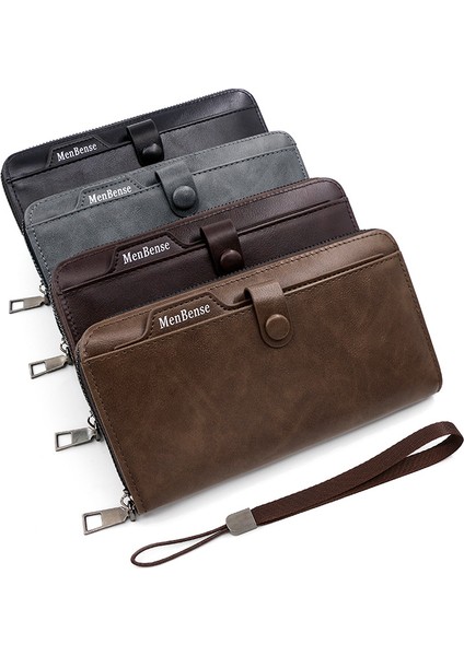 Çekme Kartı Tipi Erkek Uzun Cüzdan Çoklu Kart Yuvası Büyük Kapasiteli El Çantası Cep Telefonu Çantası (Yurt Dışından) fiyatları