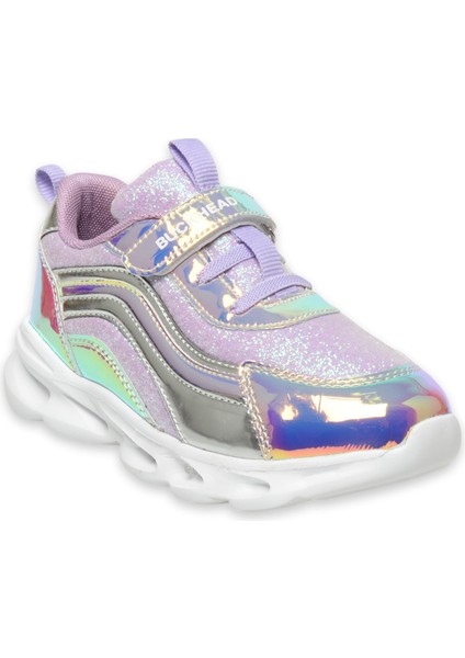 BUCK4430 Glossy Shiny Işikli Günlük Kız Çocuk Spor Ayakkabı