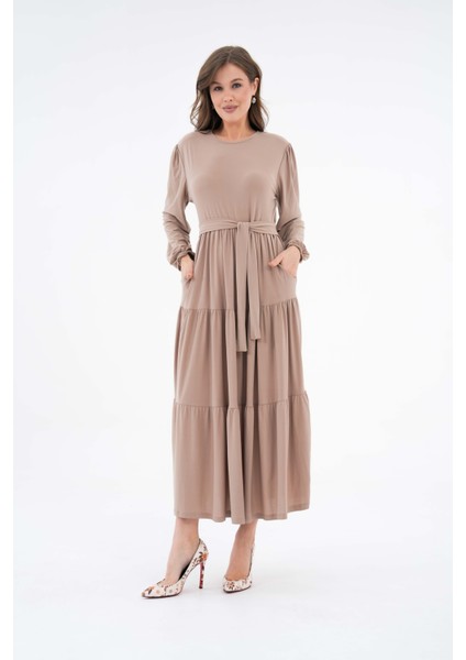 3 Boğumlu Cepli Sandy Elbise fiyatları