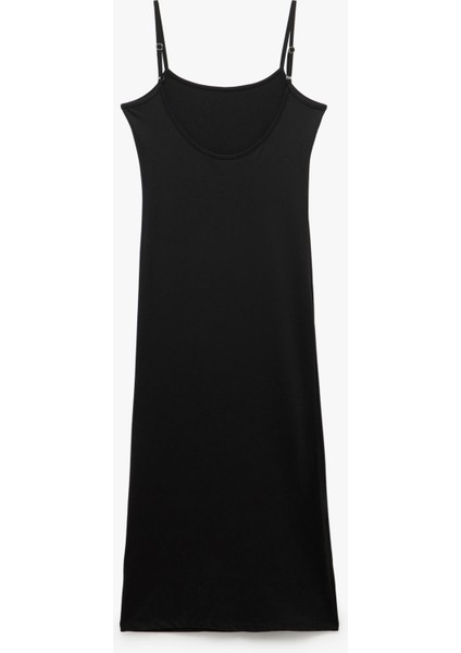 Slim Fit Ince Askılı Uzun Elbise fırsatları