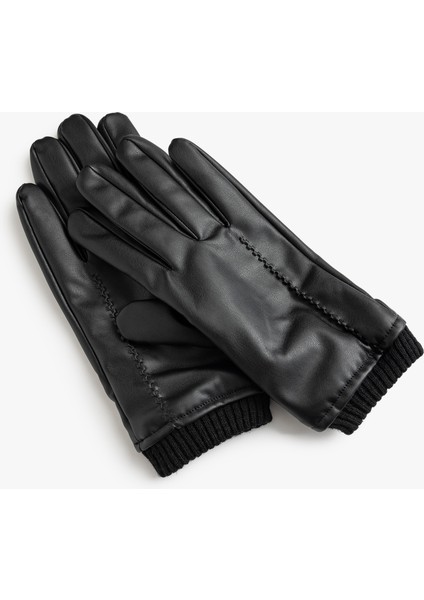 Suni Deri Eldiven Dikiş Detaylı fiyatları