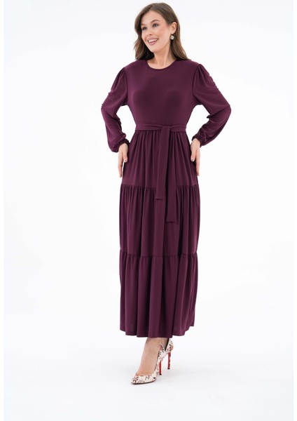 3 Boğumlu Cepli Sandy Elbise