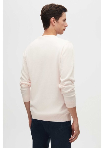 Ds Damat Regular Fit Pudra Tüylenme Yapmayan Bisiklet Yaka Triko Kazak 5HF06ORT12004