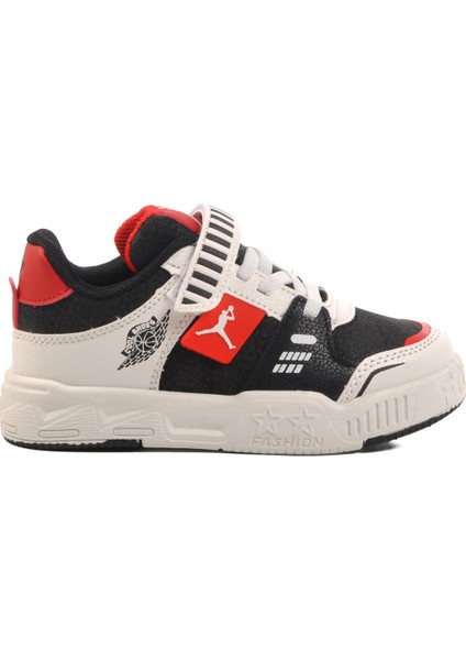 Kırmızı Unisex Cırtlı Çocuk Spor Ayakkabı King Kısa P