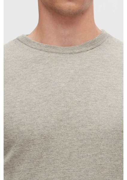 Ds Damat Regular Fit Gri Tüylenme Yapmayan Bisiklet Yaka Triko Kazak 5HF06ORT12004 modelleri