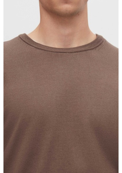 Ds Damat Regular Fit Vizon Tüylenme Yapmayan Bisiklet Yaka Triko Kazak 5HF06ORT12004 modelleri