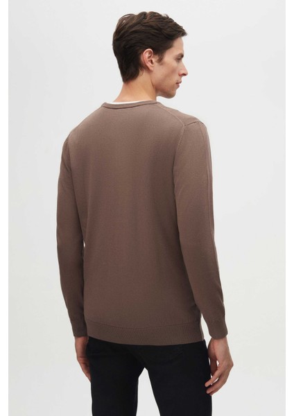 Ds Damat Regular Fit Vizon Tüylenme Yapmayan Bisiklet Yaka Triko Kazak 5HF06ORT12004 fırsatları