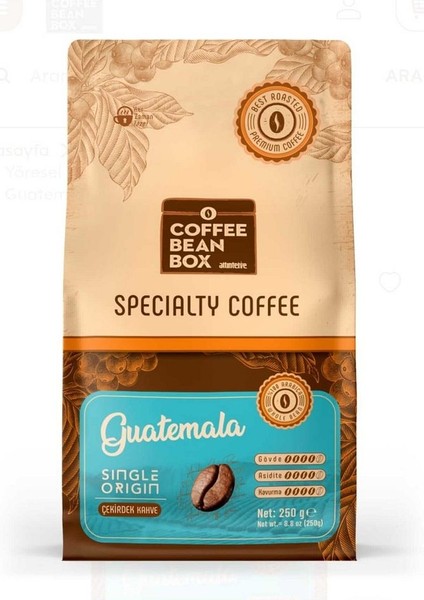 Guatemala Çekirdek Kahve 250 gr