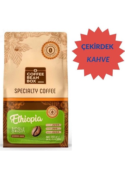 Ethiopia Çekirdek Kahve 250 gr