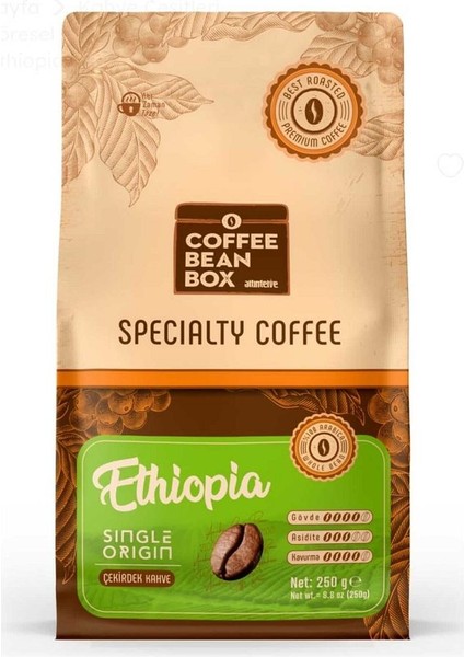 Ethiopia Çekirdek Kahve 250 gr