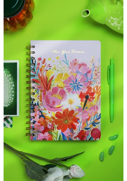 Spiralli Sert Kapak Süresiz Ajanda Planner A5
