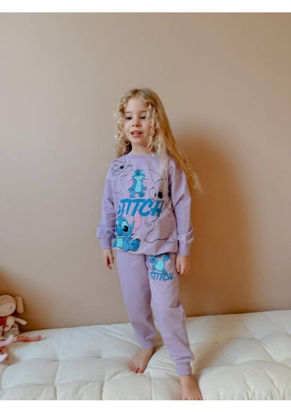 Yigit Butik Karakter Baskılı Kız Çocuk Alt Üst Takım