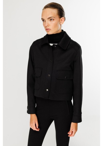 Cepli Kısa Spor Ceket-Siyah fırsatları