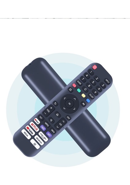 Awox LCD Netflix-Youtube-Prime Video-Rakuten Tv Play Tuşlu Tv Kumandası