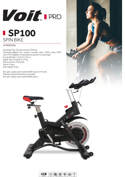 Pro SP100 Spin Bike
