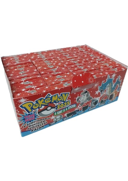 Pokemon Yeni Büyük Kutu 2025 288 Kart + 288 Sticker Orjinal Oyun Kartı 288 Adet fiyatları