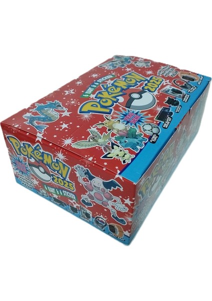 Pokemon Yeni Büyük Kutu 2025 288 Kart + 288 Sticker Orjinal Oyun Kartı 288 Adet fırsatları