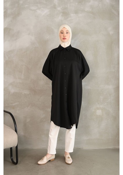 Yarasa Kol Tunik-Siyah