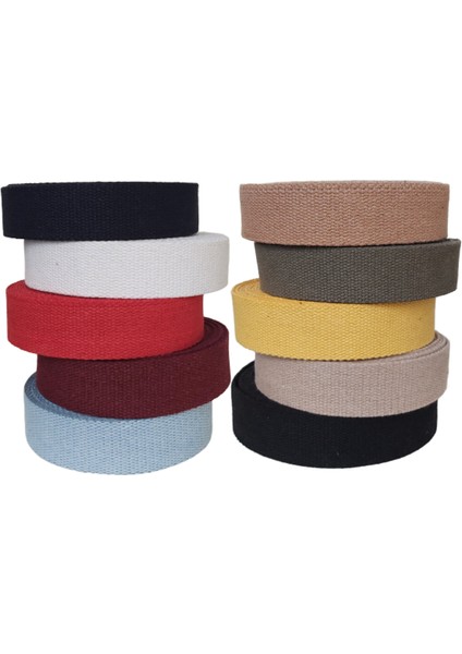 Dar Dokuma Çanta Sapı 4cm x 50 mt Pamuklu Kolon Kayış
