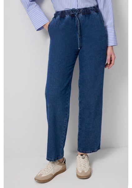Beli Lastikli Denim Pantolon modelleri