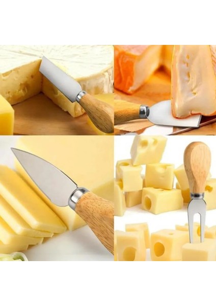 Paslanmaz Çelik Peynir Bıçağı Seti 4 Parça 13CM fiyatları