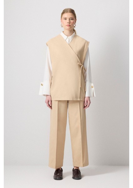 Yelek Pantolon Gabardin Takım