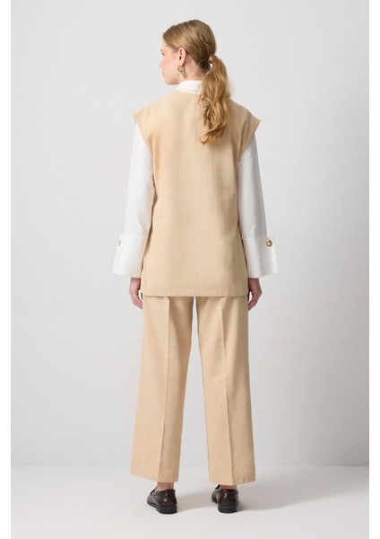 Yelek Pantolon Gabardin Takım
