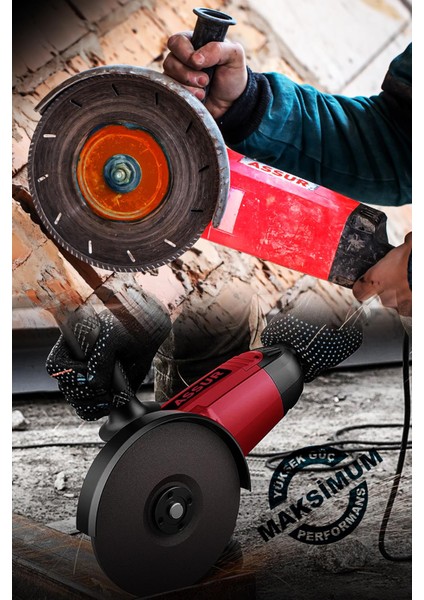 2200W Metal Şanzıman 230mm Büyük Spiral Taşlama Çantalı
