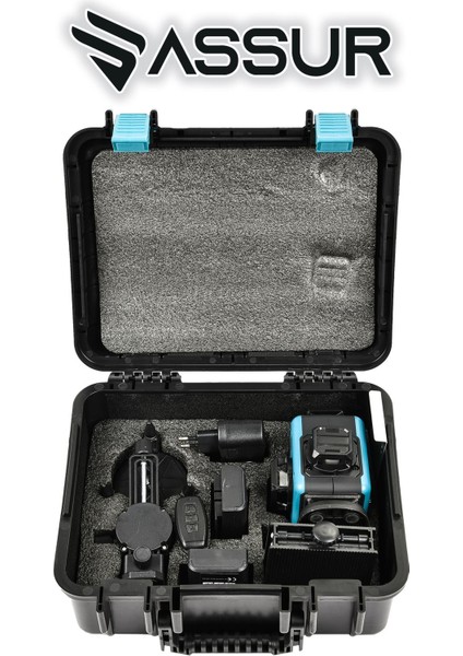 Profesyonel 360° Lazer Hizalama 16 Köşe Otomatik Hizalama Yeşil Çizgili Lazer Metre Hizalama