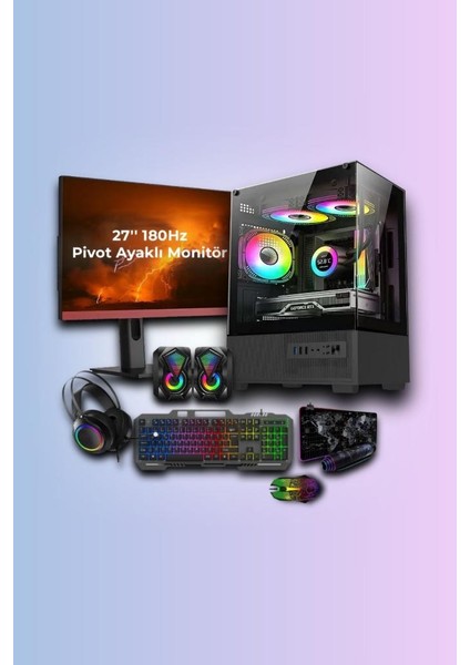 RMT1301 Ryzen 7 5700X / Rtx 4060 / 16GB Ram / 500GB M2 27'' 180hz 1ms Pivot Gaming Monitör