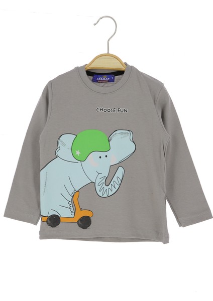 Erkek Çocuk Sweatshirt Fil