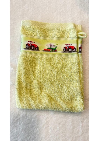 Üçlü Set Pamuk Organik Çocuk Bebek Banyo Kesesi