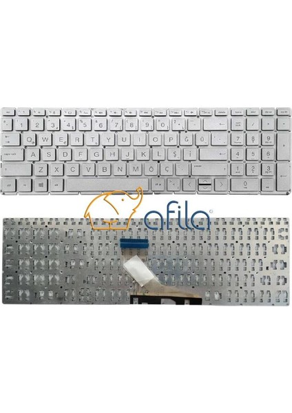 Hp 15-DY5000, 15-DY5098CA Uyumlu Notebook Klavyesi (Silver, Gri Tr)