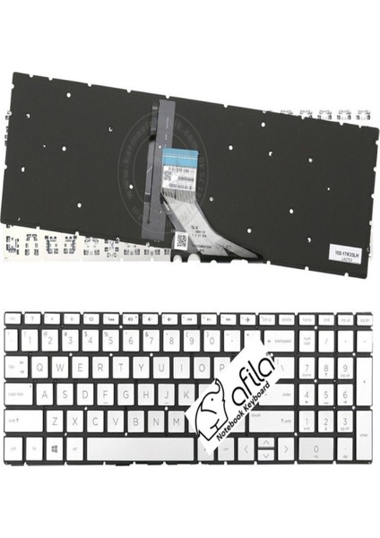 Hp 15-DY0008CA, 15-DY0009CA, 15-DY0010DS Uyumlu Notebook Klavyesi (Silver, Gri Tr) Işıklı