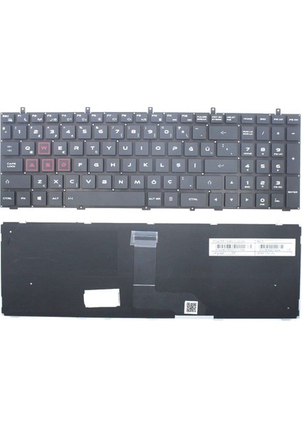 Casper Excalibur G860.7700-B590P Notebook Klavyesi, Laptop Tuş Takımı (Siyah Tr)