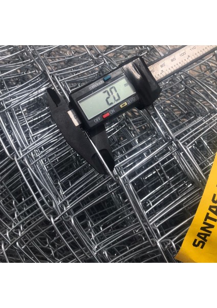 2 mm Kalınlık 7×7 cm Göz ( 2 METRE-20METRE ) Galvanizli Helezon Bahçe Çit Tel Örgü