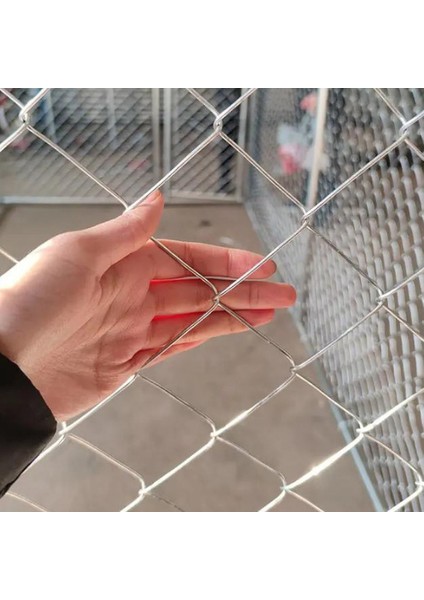 2 mm Kalınlık 7×7 cm Göz ( 2 METRE-20METRE ) Galvanizli Helezon Bahçe Çit Tel Örgü