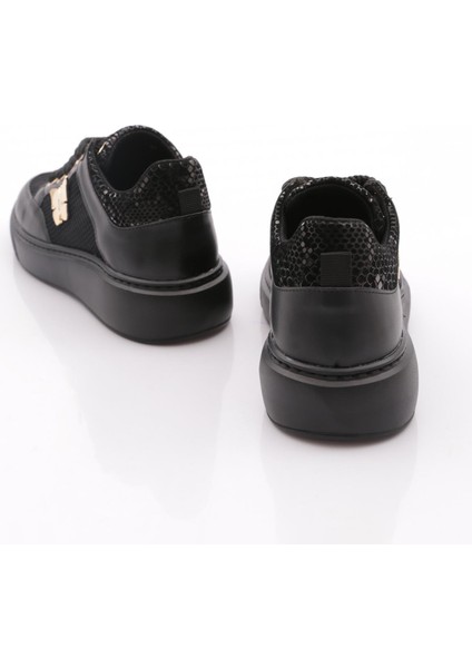 B1007 Kadin Fileli Aksesuarli Sneakers Ayakkabi modelleri