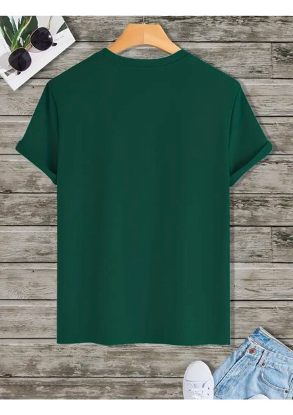 Los Angels Yazı Detaylı Basic T-Shirt modelleri