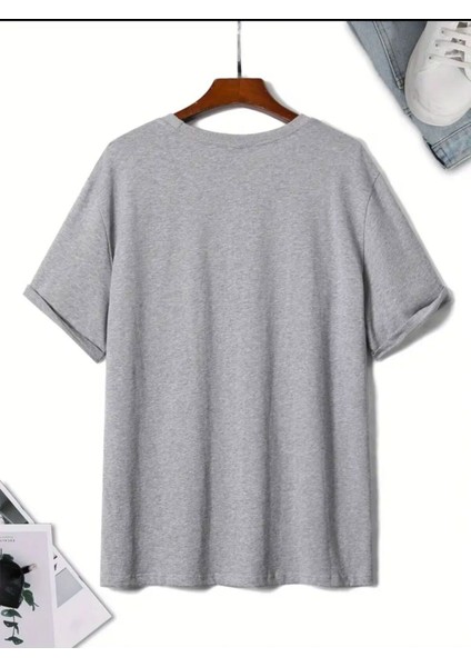 Lavanta Desen Baskılı Basic T-Shirt fiyatları