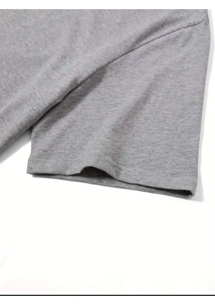 Lavanta Desen Baskılı Basic T-Shirt modelleri