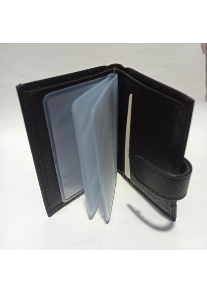 Karalı Özel Deri 20 Kartlık Kredi Kart Cüzdanı 10 cm x 8 cm modelleri