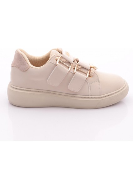 B1005 Kadin Aksesuarli Kemer Detayli Sneakers Ayakkabi
