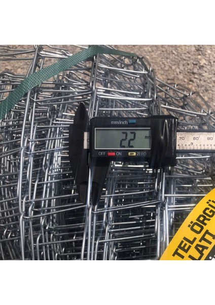 2.20 mm Tel Kalınlığı 7×7 cm Göz ( 120CM -20METRE )Galvanizli Helezon Bahçe Çit Tel Örgü