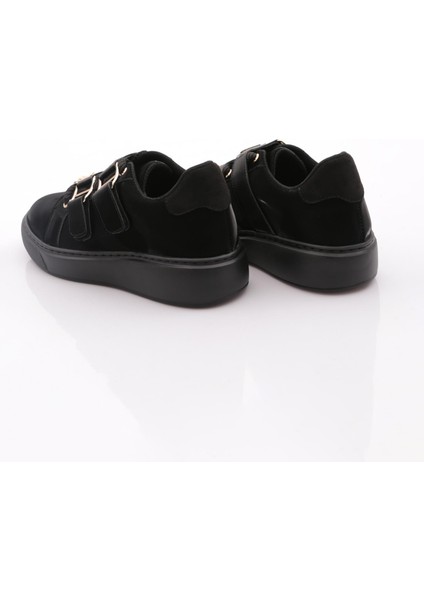 B1005 Kadin Aksesuarli Kemer Detayli Sneakers Ayakkabi