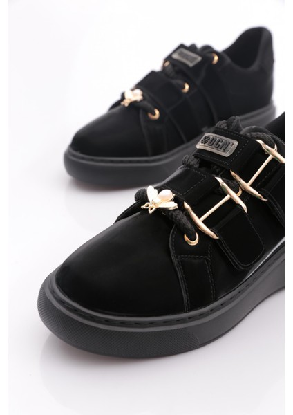 B1005 Kadin Aksesuarli Kemer Detayli Sneakers Ayakkabi