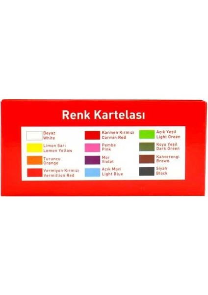 Parmak Boyası Seti 12X30 ml