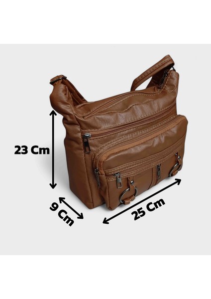 Bayan Çapraz Omuz Çantası Taba GVN-0087