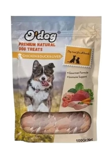 Tavuk Ördek Ve Ciğerli Çubuk Köpek Ödül Maması 100 gr